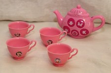 Disney Best Friends Tea Party Minnie Mouse Teapot and 4 cups Sounds WORKS