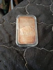 Indian And Buffalo .999 One Ounce Silver In Capsule Has Color