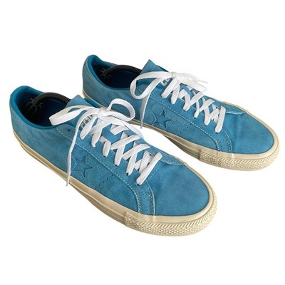 Converse One Star Pro Low Cape Blue Suede Sneakers 168655C Mens 11.5 Womens 13