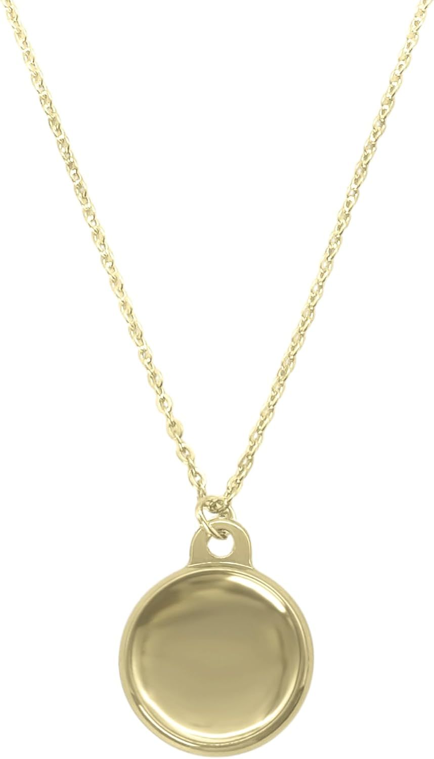 Gold Silver Chain Airtag Necklace Holder for Women & Adults