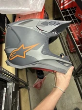XS Grey, Orange, Black Alpine Stars S–M10 Helmet 