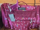 Nicki Nicole Miller Convertible Pet Carrier Maroon NWT