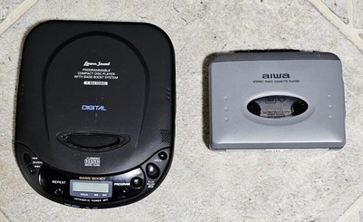 AIWA TX591 AM/FM Radio Cassette Player & Lennox Sound CD Walkman| FOR PARTS ONLY