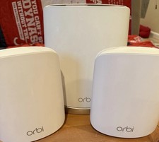 Netgear Orbi RBR750 AX5200 WiFi 6 Mesh System  2 RBS350 Satellites Tri-Band