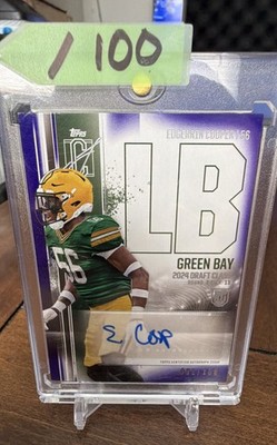 2024 Topps Class-Rookie Class Auto Edgerrin Cooper #RCA-EC Purple /100 (AU,RC)