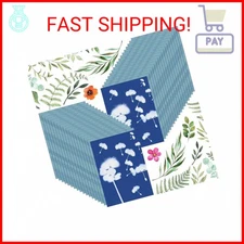 Sun Print Paper Kit, 36 Sheets Cyanotype Papers High Sensitive Nature Sun/Solar