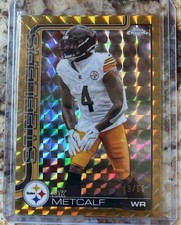 Topps 2025 Chrome DK Metcalf Gold Geometric #254 Steelers /50