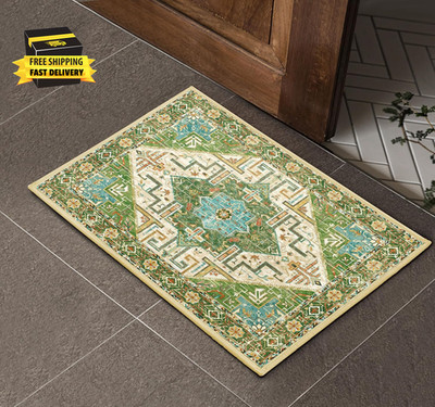 Boho Area Rug 2X3 Bohemian Washable Small Entryway Throw Rugs Non-Slip Vintage O