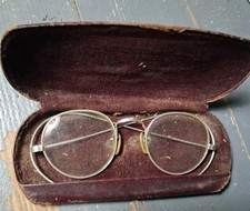 Antique Ornate Shur-On Eyeglasses Spectacles Wire Rim
