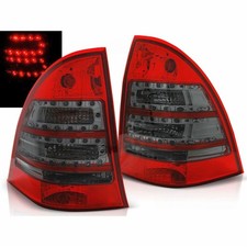 LED R&uuml;ckleuchten in rot matt f&uuml;r Mercedes C-Klasse W203 T-Modell 2000-2007