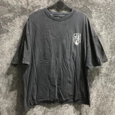 T&C Surf Designs Hawaii Shirt Mens XL Black Daruma Graphic Yin Yang Tee Crewneck