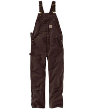 CARHARTT Iconic R01 Duck Bib Overall, Dark Brown