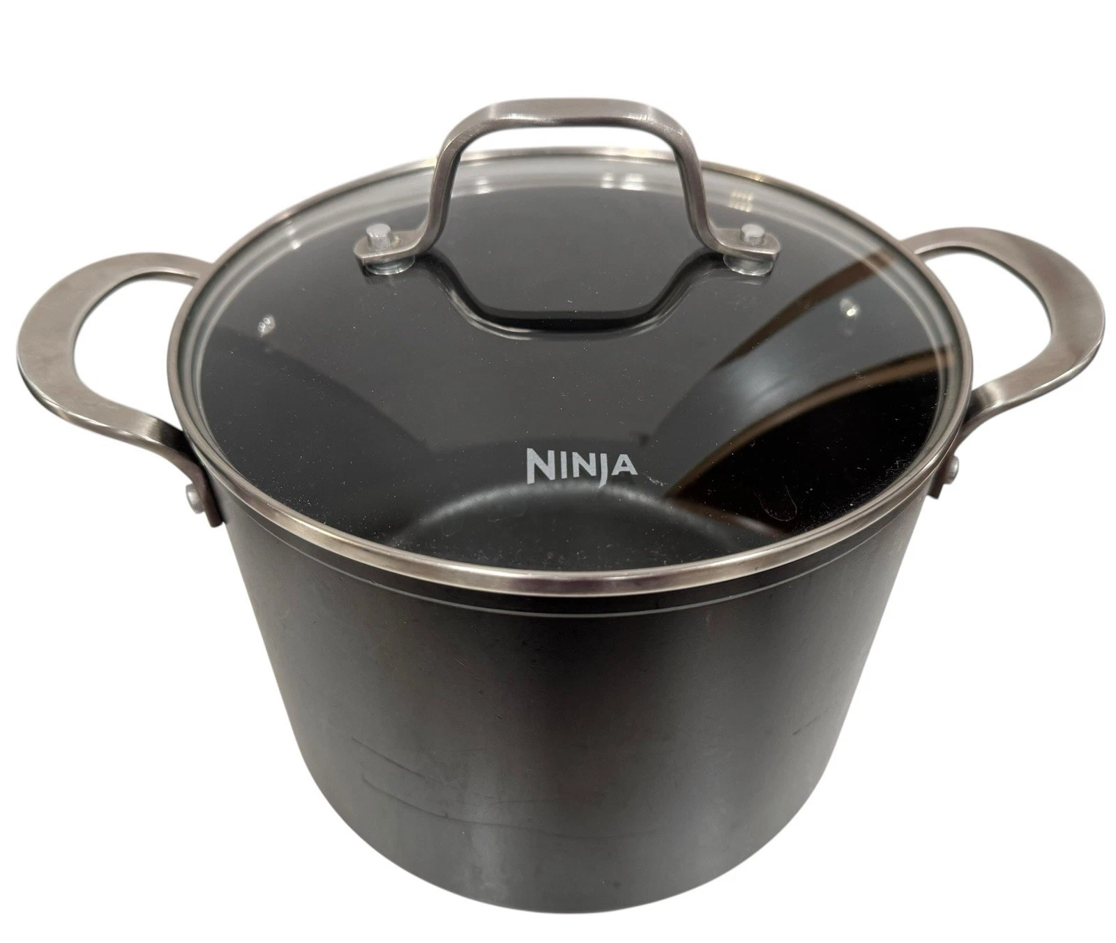 Ninja Foodi NeverStick 6.5 Qt Induction-Safe Nonstick Pot & Glass Lid AS-IS