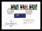 Dr Jim Stamps Liechtenstein Fdc 1985 Red Cross 40Th Anniversary 3V Set Air Mail