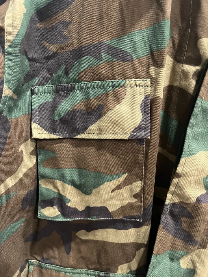 Men Sz XL REGULAR Camo Heavy Duty Field Shirt SKATER OUTDOOR GRUNGE STREETWEAR - Image 3 of 4