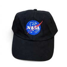 DALIX NASA Baseball Hat Men's One Size Black Adjustable Cap