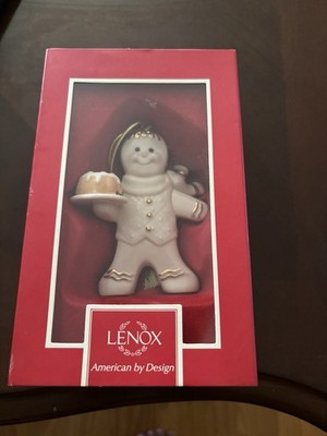 Sweet Christmas Collectible   Lenox Gingerbread Man   New in Original Box!
