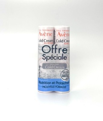 2 Pack Avene Cold Cream Nourishing Lip Balm 4g EXP: 07/2028