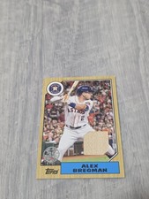 ALEX BREGMAN 2022 TOPPS 1987 GAME USED BAT RELIC #87BR-AB ASTROS - C102