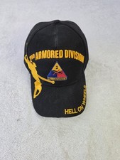 2nd Armored Division Hell On Wheels Military Hat U.S. Army Embroidered...