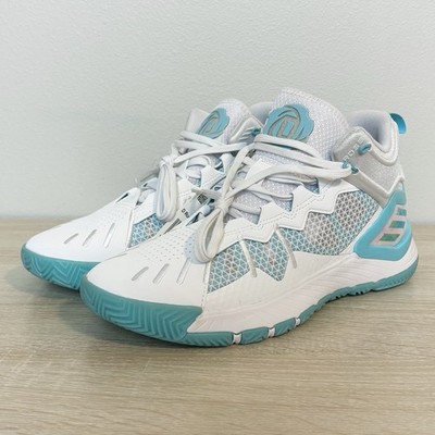 Adidas Men's D Rose Son of Chi Basketball Shoes White Aqua GY3264 Size 8.5 NWOB