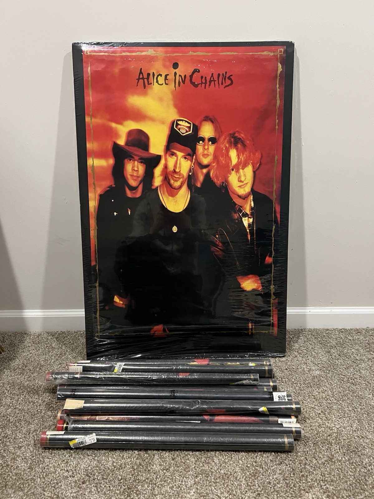 Original Alice In Chains Band Photo Poster – 1993–1996 – Sealed – 24x36