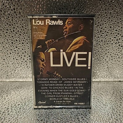 Lou Rawls Live! Cassette Blues Album Capitol 1980s 4N-16097 38:48