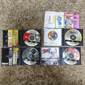 Sega Saturn 4 Game Lot Fighters Megamix Toshinden S Shining Madou Monogatari