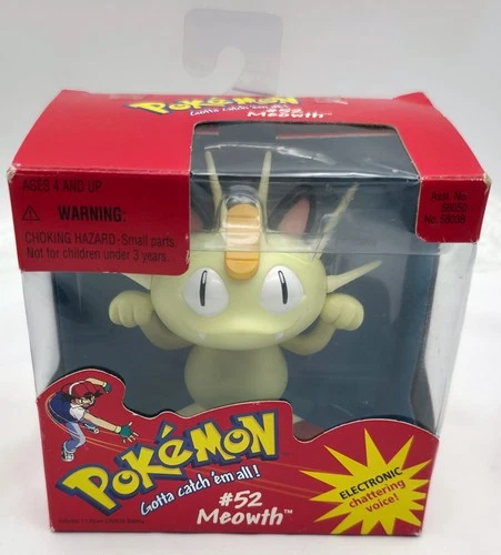 VINTAGE Pokemon #52 Meowth Electronic Chattering Voice 1998 Nintendo NEW IN BOX