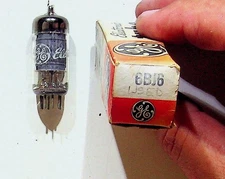 General Electric 6BJ6 Vacuum Tube NOS Vintage Electronic Component