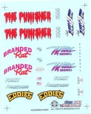 Slixx 8045 Gasser 24 Sheet 1/24 1/25 waterslide decal