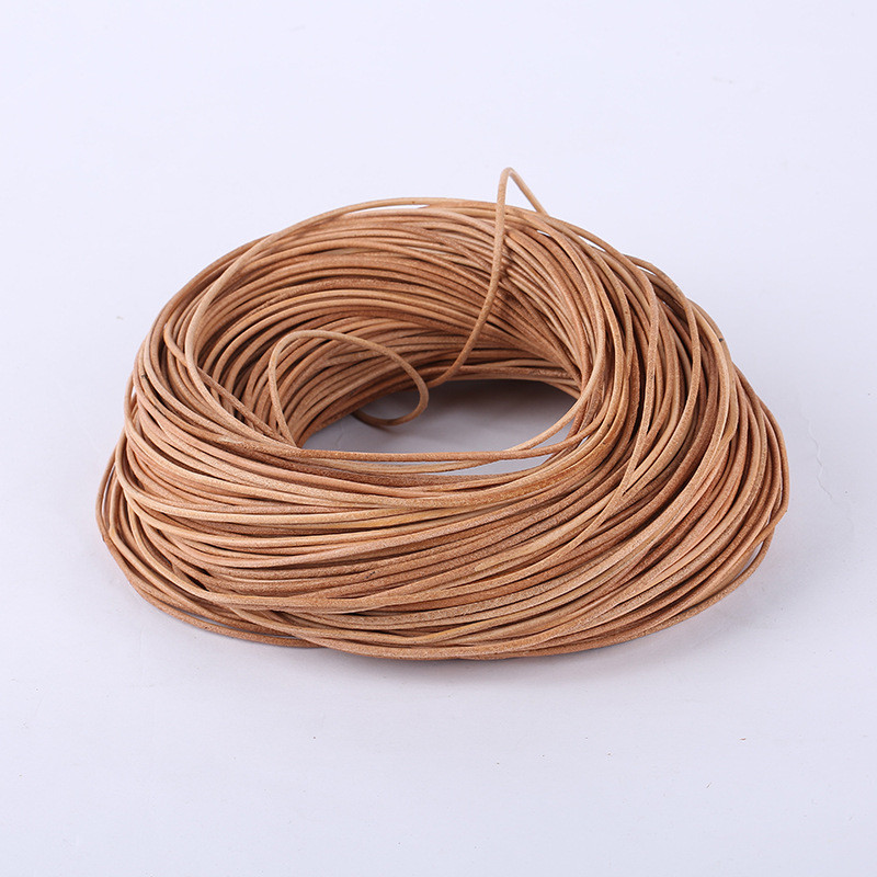 1X DIY material To 8mm Round leather cord, leather cord