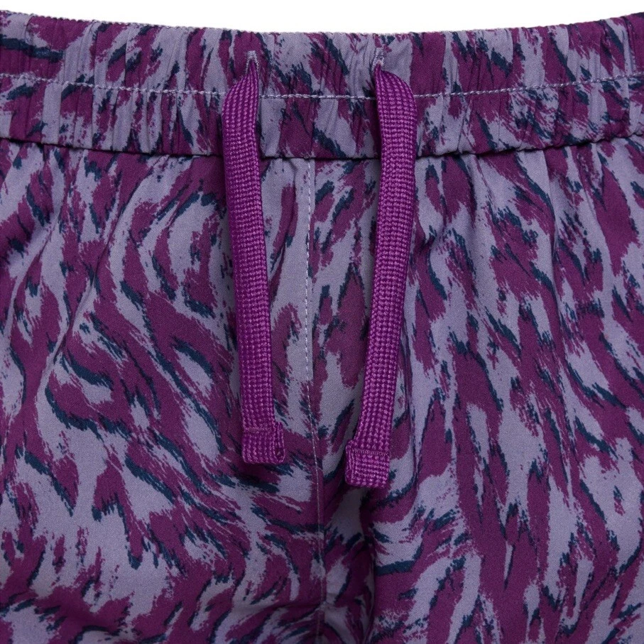 Girl's Nike One Dri-Fit High Rise Woven Shorts Purple Animal Print Size Large - Image 3 of 3