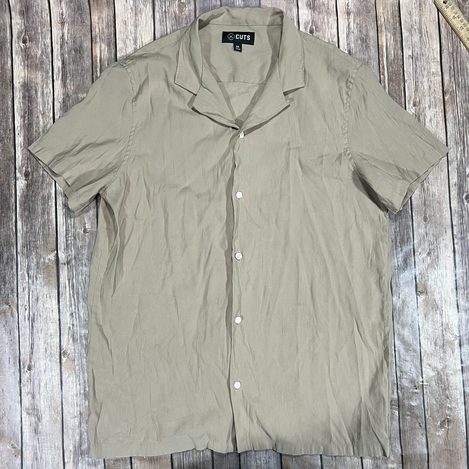 CUTS Clothing Hyperloop Short Sleeve Button Shirt… - image 1