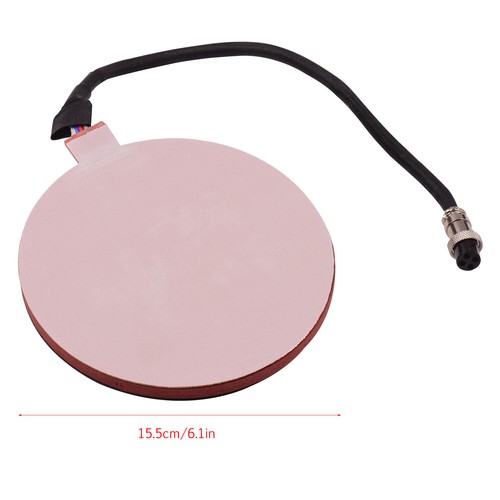 15.5cm/6.1in Heat Press Plate Pad Sublimation Transfer Silicone Heating Pad S3G3 - Picture 2 of 8