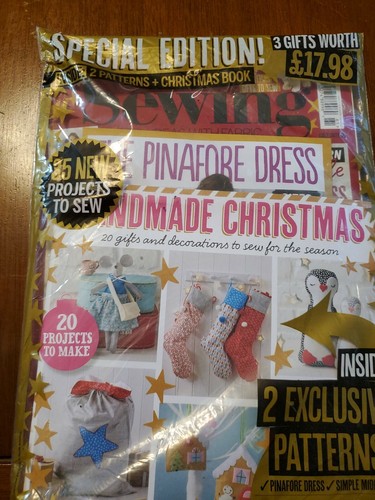 Simply Sewing Magazine 61 Christmas Pinafore Dress Midi Handmade Lap Quilt Trim - Picture 3 of 5