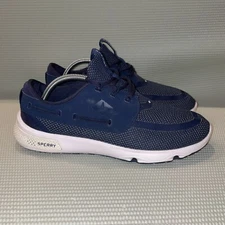 Sperry 7 Seas 3-Eyes Men’s Size 10M Navy Blue Boating Shoes Lightweight Athletic