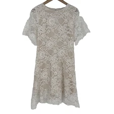 Baltic Born Women Aasha Lace Dress L Ivory Angelic Feminine Dainty Cottagecore