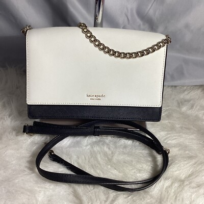 Kate Spade new york Cameron Convertible Crossbody Bag Multicolor White  Black 95