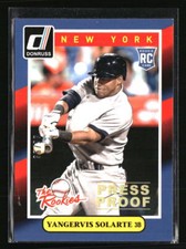 Yangervis Solarte 2014 Donruss Press Proof RC #28 Baseball Card