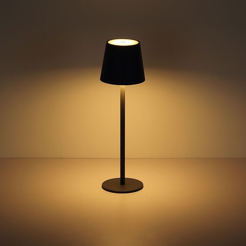 Außenlampe Tischleuchte Flaschenaufsatz LED Touchdimmer grau opal USB Akku CCT - Bild 7 von 12
