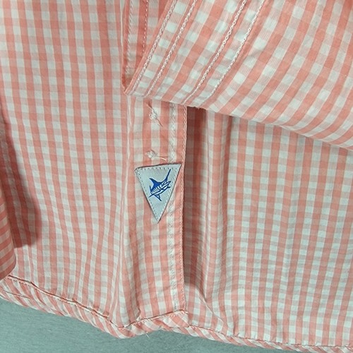 Guy Harvey Fishing Shirt Mens XL Pink Check Button Down Preppy Coastal Beach LS - Picture 10 of 18