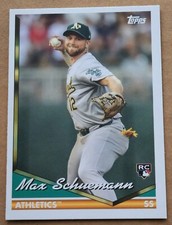 Max Schuemann RC 2024 Topps Archives #268 Oakland Athletics