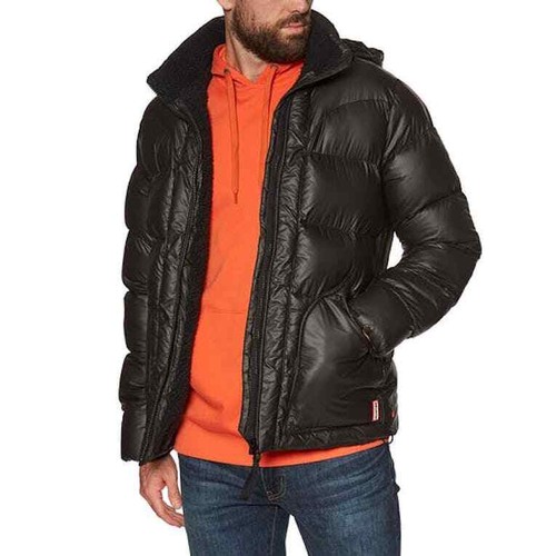 Ori Puffer Bomber Jacket Black 