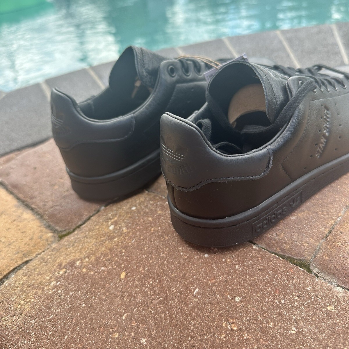 Adidas Stan Smith Lux Black Carbon Men's Athletic Shoes HQ6787