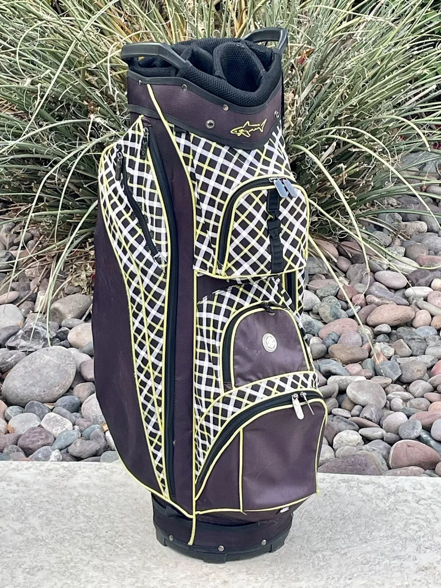 Ladies Golf Bag Greg Norman Cart Bag 14 Way Divider Black White