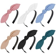 Headbands for Women 6 Pack Cute Headbands with Bow for Girls Knotted Headband...