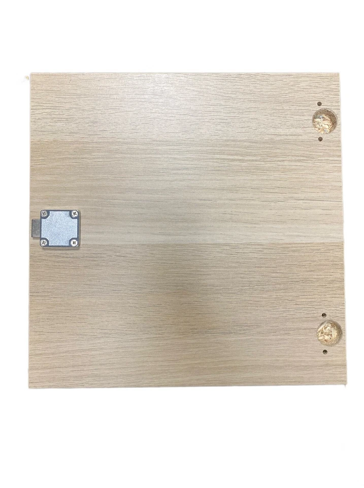 KALLAX Einsatz mit Tür, abschließbar, Farbe Eicheneff wlas, 33x33 cm mit Schloss - Bild 4 von 4