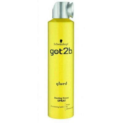Schwarzkopf got2b Glued Extreme Freeze Spray For Men & Women (300ml) Free Ship.
