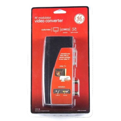 GE RF Modulator Video Converter 37631 Audio /Video ... New/Sealed !